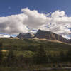 Looking east to Gable Mountain and the Belly River Ranger Station.