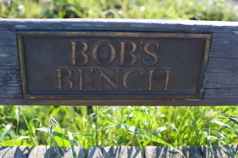 Bob's Bench is a nice place to rest and enjoy the view.