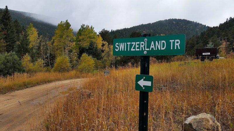 Sign for Switzerland Trail.