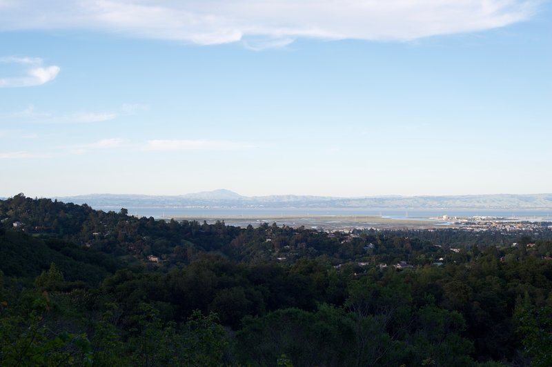 Views of San Francisco Bay from the trail.