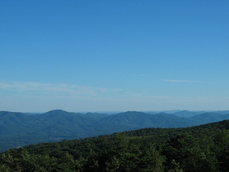 The view south from Little Calf Mountain. with permission from rootboy