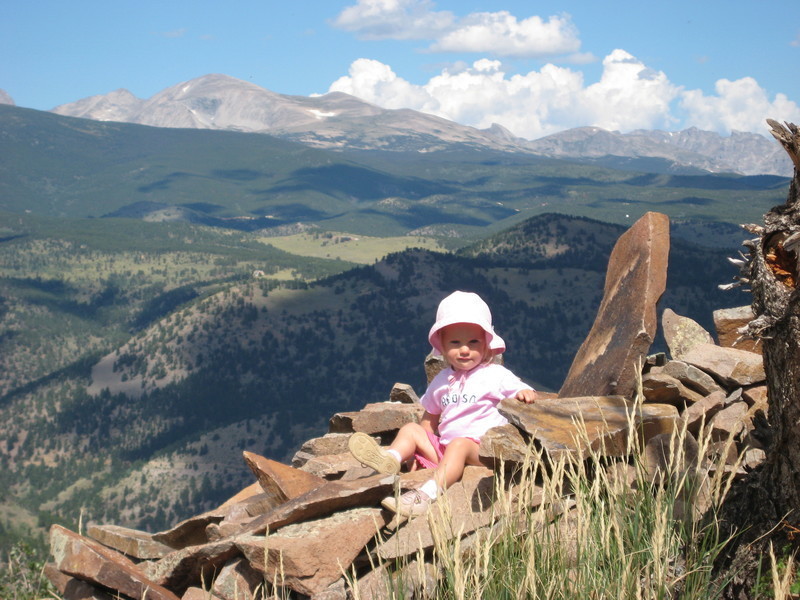 One of the rock "thrones" at the summit.