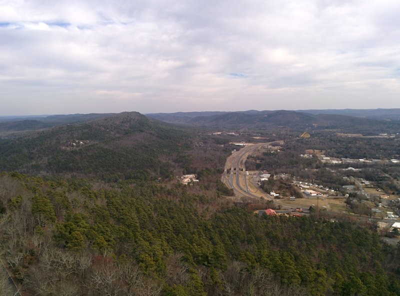 View from Hot Springs Mountain Tower, Hot Springs, AR