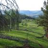 The HET heads west through beautiful meadows toward Roosevelt Lodge.