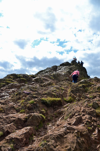 Near the summit of Arthur's Seat