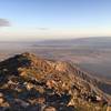 Looking S on the trail, towards the desert floor. The TH is down there somewhere. :)