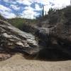 The end of Wildhorse Trail. During summer monsoons and the winter rains the water is definitely flowing.