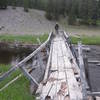 Old bridge across Nez Perce Creek was still standing in 2011.