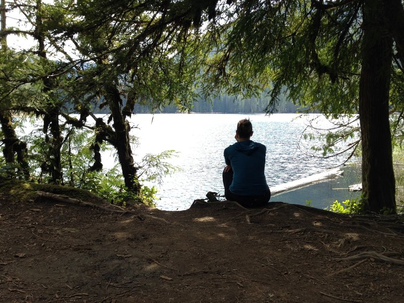 Overlooking the Lena Lake from one of the campsites at the north end of the lake.