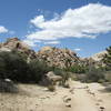 Typical trail marking - this section is just prior to reaching the tank