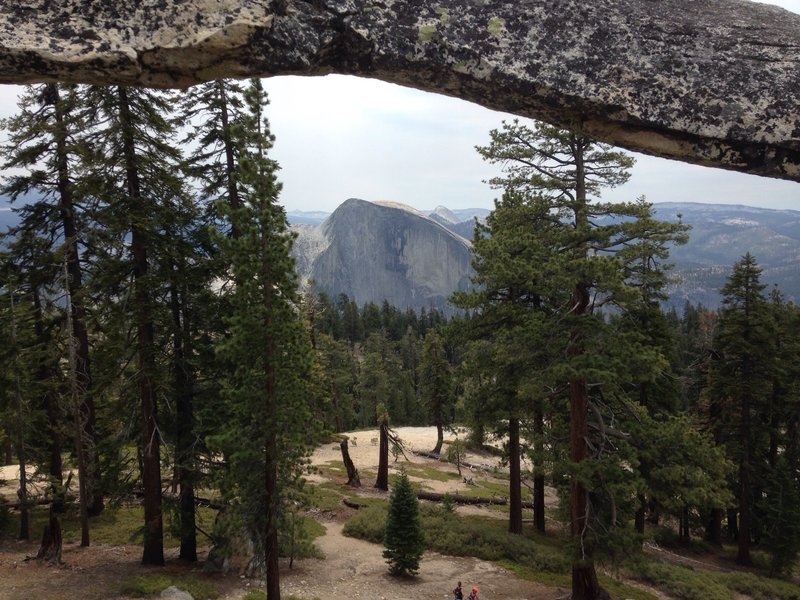 Looking thru the arch at Halfy