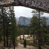 Looking thru the arch at Halfy