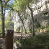 There are several rock climbing points along the trail.