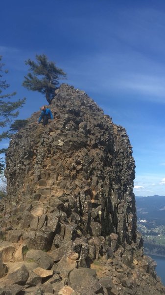 The climb to the top of Indian Point, April 03, 2016