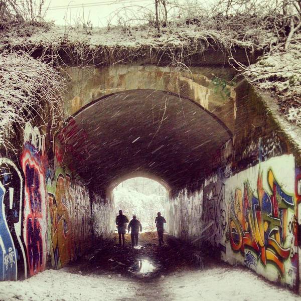 Just a quick run through the snow one April morning.