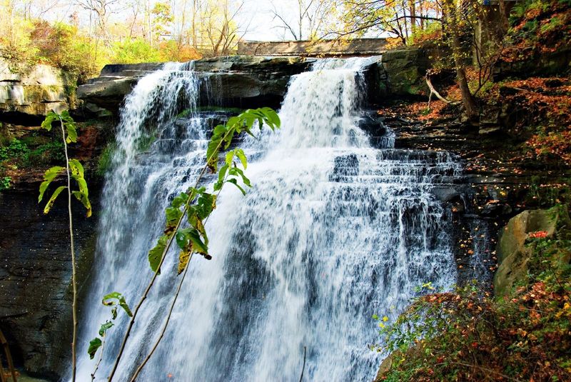 The beautiful Brandywine Falls in the fall.