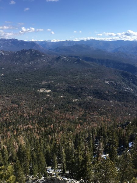 Partial view from the Needles Lookout to the NE.