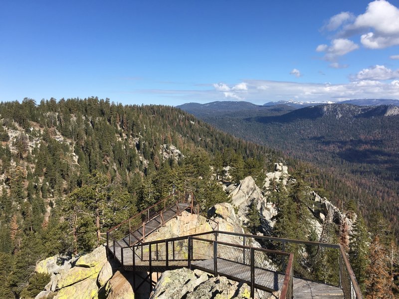 The top of the lookout stairs, viewing north.