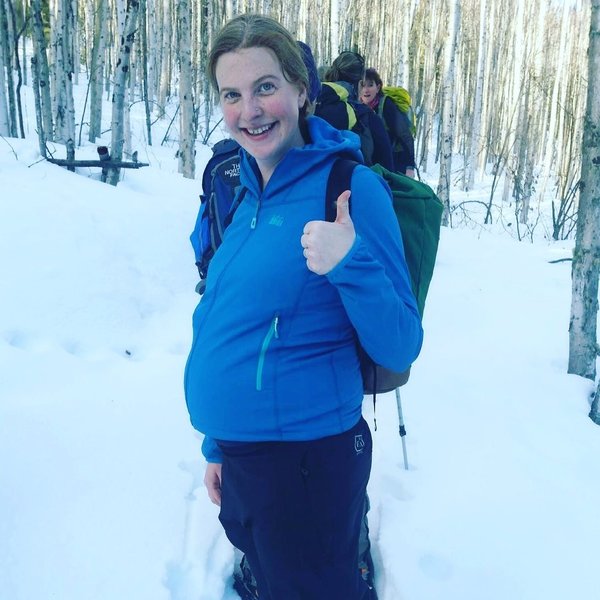 Fairbanks Hiking Club snowshoe outing.