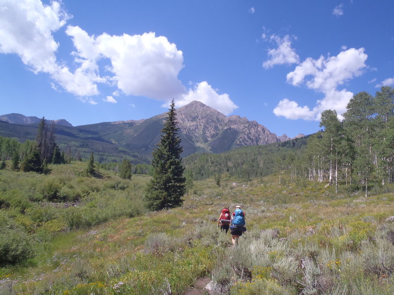 Just starting up the Slate Creek Trail