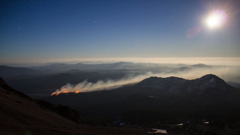 Forest Fire, observed from Lassen Peak.