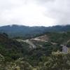 Highway 17 headed to Santa Cruz and part of the Lexington Reservoir as seen from the trail.