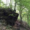 Rock cliff formations as you approach AL 8