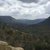 Looking at the valley from the trail