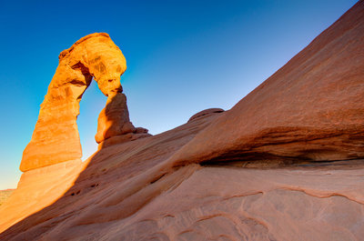Delicate Arch at sunrise.