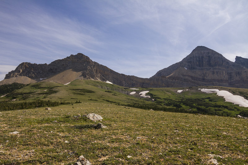 Looking up towards Gable Mountain from Lee Ridge.