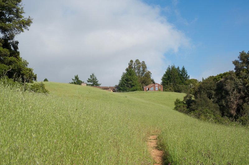 Homes sit on the edge of the preserve.