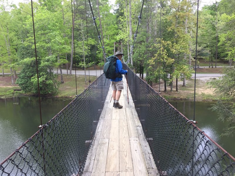 Swinging Bridge across Arch Lake