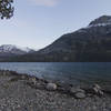 Views of St. Mary Lake from the shoreline.