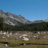 Granite boulders in the meadows.