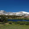 Lower Sardine Lake on a cloudless day.