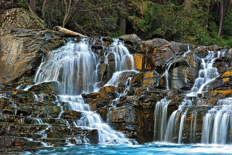 McDonald Creek waterfall