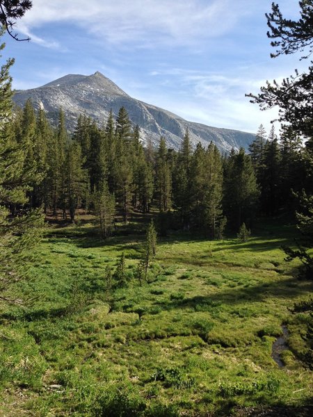 Mammoth Peak from the trail.