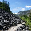 Rock quarry on the Bear Creek Trail.