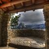 View of Half Dome from the picnic shelter.