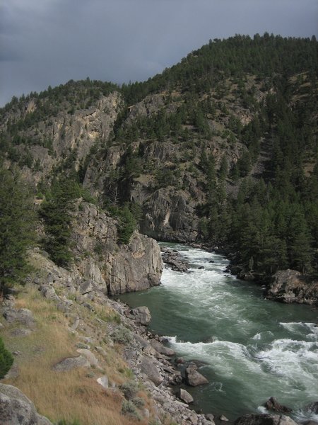 Yellowstone River deep in the heart of the Black Canyon!