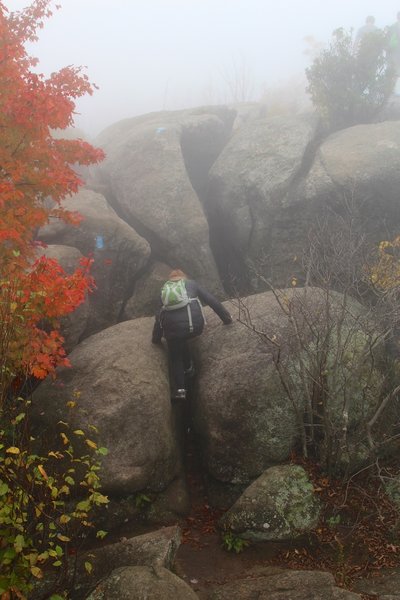 Rock scramble challenge.