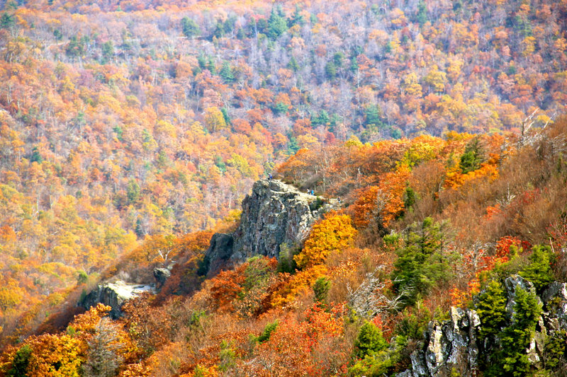 Closer view of Little Stony Man.