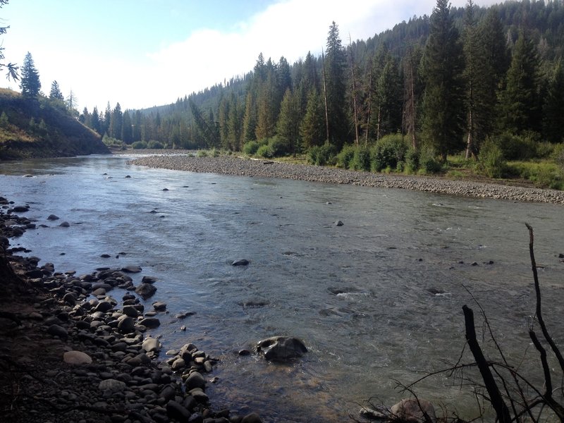 The ford on the Lamar River in August.