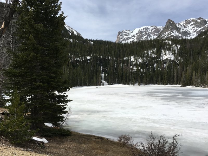 Fern Lake in all its frozen beauty.