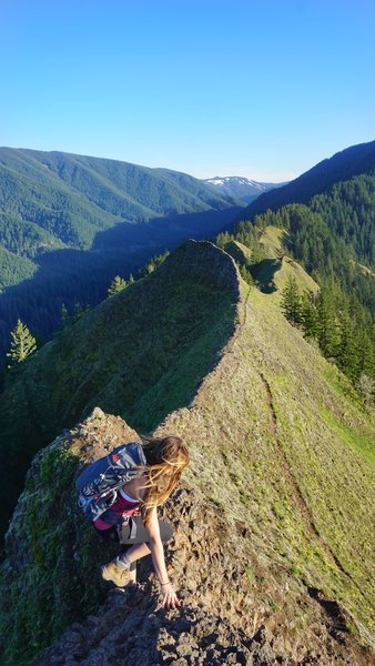 The view looking south from the top of Munra Point. It's beautiful but PLEASE BE CAREFUL! Make it a round-trip. ;)