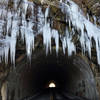 Mary's Rock Tunnel (Winter) at mile 32.2 along the Skyline Drive in the Central District.