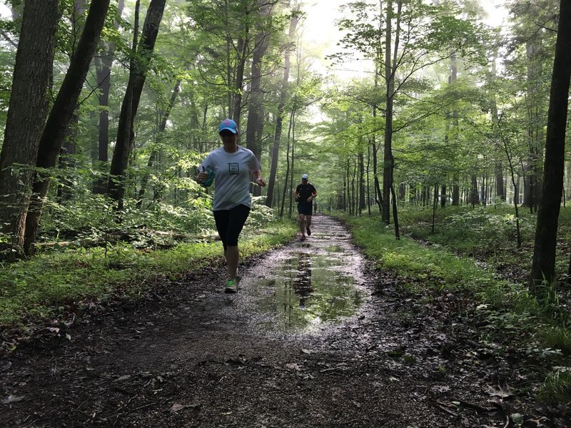 Heading away from the campground on White Caves Trail.