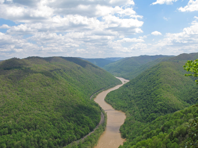 The view from the North Overlook on the Castle Rock Trail.