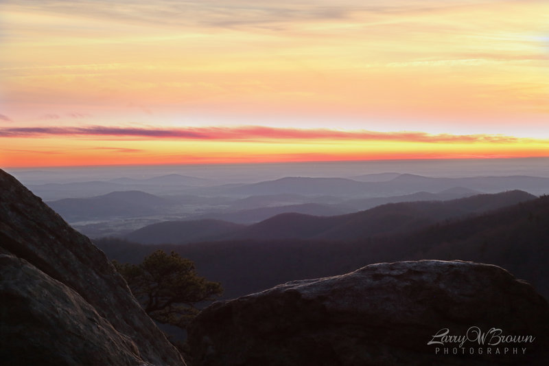 View from Hazel Mountain Overlook.