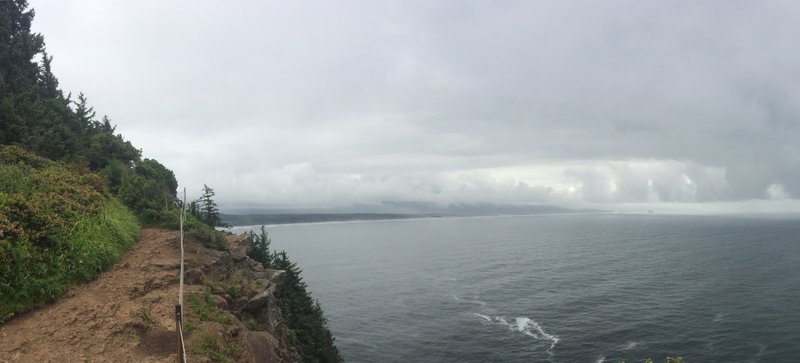 Looking south at the end of Cape Lookout Trail.